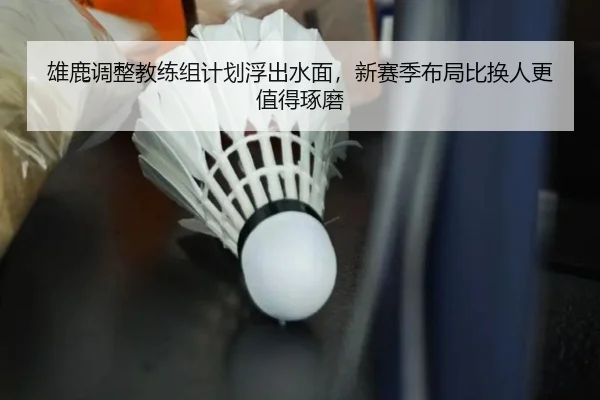 雄鹿调整教练组计划浮出水面，新赛季布局比换人更值得琢磨